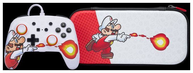Gaming-Controllergehäuse Nintendo Switch  Slim Case (Rot, Weiß) 