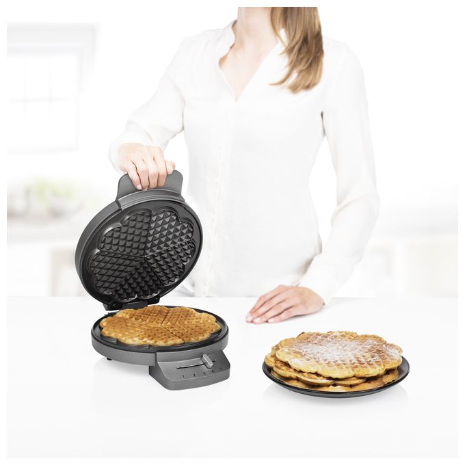 Waffeleisen Herz (Form) für 5 Waffel(n) 1200 W 132380 DeLuxe 