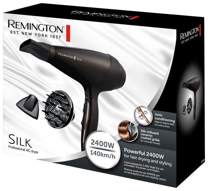 Haartrockner 2400 W  AC9095 Silk (Schwarz) 