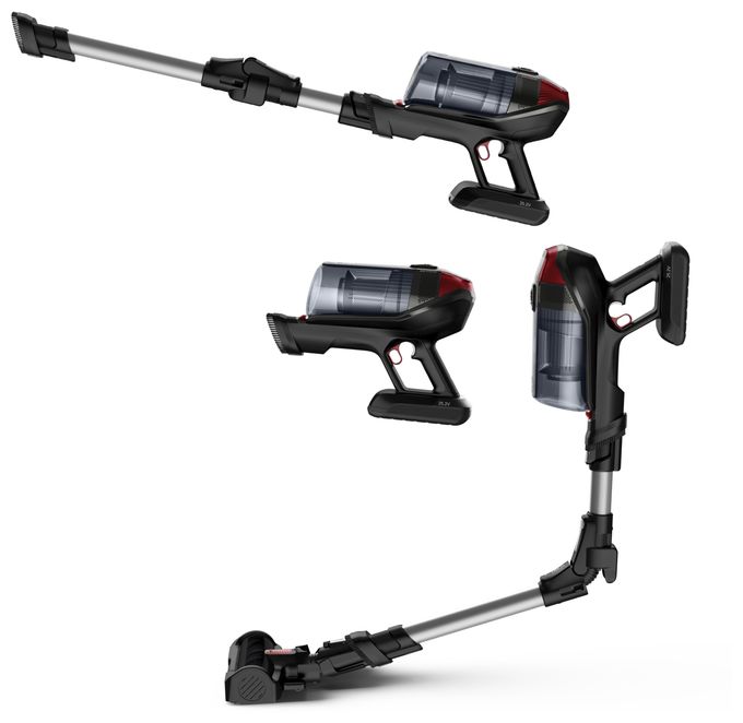 Handstaubsauger Beutellos bis 45 min Laufzeit 25,2 V  RH98A7 X-Force Flex 12.60 Animal (Rot, Grau) 