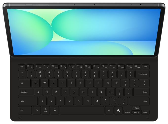 für Samsung Galaxy Tab S10 FE+  Book Cover Keyboard Slim (Schwarz) 