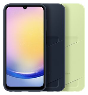 Cover für Samsung Galaxy A25 5G  Card Slot (Schwarz, Blau) 