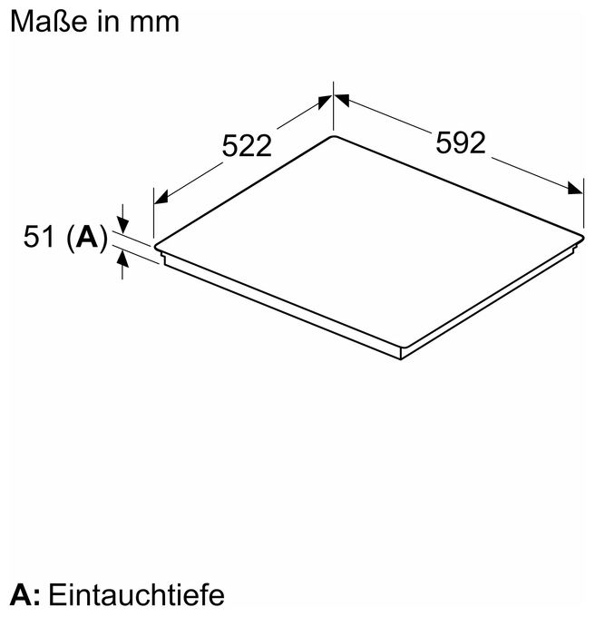 Backofen-Set groß AutoClean Ecoclean mit autarkem 60 cm Induktions Kochfeld EQ51I6BMAT (HB237GBB3 + EH61ABFB5E) 