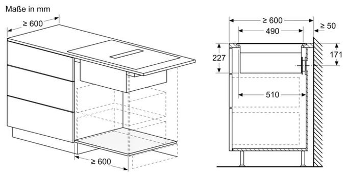 80 cm Induktionskochfeld 4 Kochzonen mit integriertem Dunstabzug iQ700 EX800NGA7 (EX800NX68E + HZ9VDSB2) autarkes 