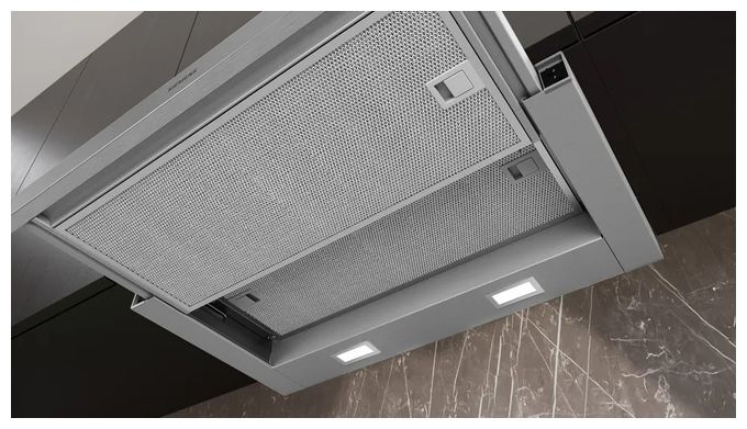 Abluft/Umluft Dunstabzugshaube/Esse Einbau 60 cm (Silber) iQ100 LI64LB521 