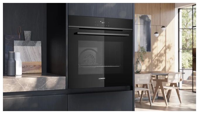Einbaubackofen groß AutoClean (Schwarz/Edelstahl) iQ300 HB472G0B3 