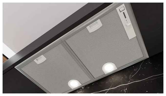 Abluft/Umluft Dunstabzugshaube/Esse Einbau 73 cm (Metallisch, Silber) iQ300 LB75566 Lüfterbaustein 