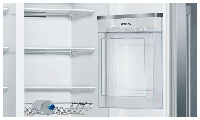 Side-by-Side Kühl-/ Gefrierkombination 369 l / 191 l 258 kWh NoFrost 1787 mm x 908 mm  iQ500 KA93GAIDP (Grau) 