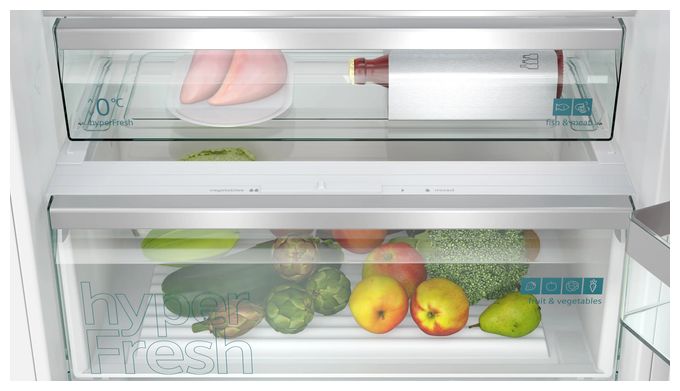 284 l / 298 l 194 cm Einbau Kühl-/Gefrierkombination 204 kWh NoFrost iQ500 KB96NADD1 