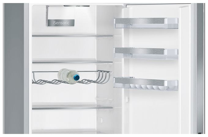 249 l / 94 l Kühl-Gefrierkombi freistehend 149 kWh Jahr  iQ500 KG39EALCA (Edelstahl) 