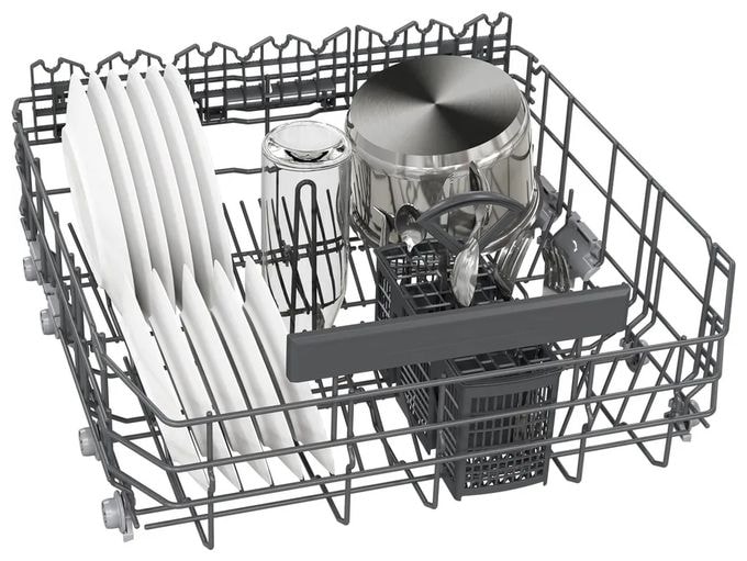 60 cm Geschirrspüler teilintegriert (ohne Front) Sehr leise 14 Maßgedecke aquaStop Funktion Heat exchanger/Drying assistant IQ500 SN15EW06CS 
