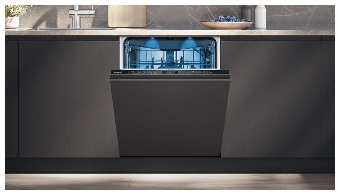 60 cm Geschirrspüler vollintegriert (ohne Front) Sehr leise 14 Maßgedecke aquaStop Funktion Wärmetauscher/Türöffnungstrocknung iQ500 SN95EX16CE 