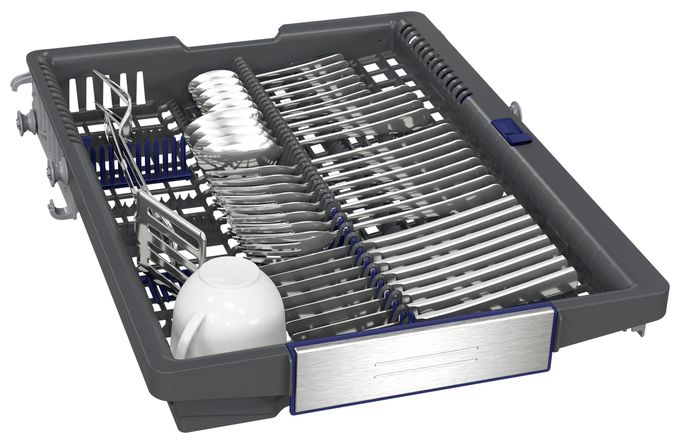 45 cm Geschirrspüler vollintegriert (ohne Front) Leise 10 Maßgedecke aquaStop Funktion Wärmetauscher iQ500 SR65EX09ME 