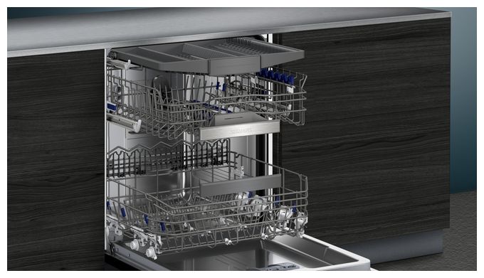 60 cm Geschirrspüler vollintegriert (ohne Front) Sehr leise 14 Maßgedecke aquaStop Funktion Wärmetauscher iQ500 SX65ZX07CE 