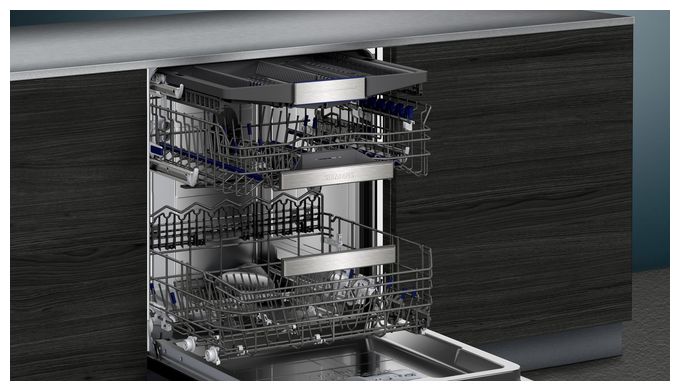 60 cm Geschirrspüler vollintegriert (ohne Front) Leise 14 Maßgedecke aquaStop Funktion Zeolithe iQ700 SN87TX00CE 