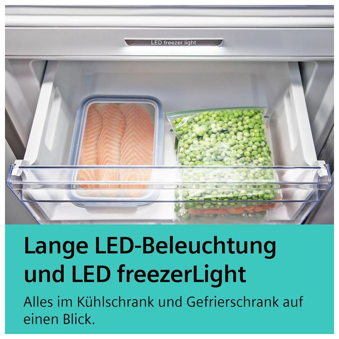 184 l Kühlteil 76 l Gefrierteil Einbau Kühl-/Gefrierkombination NoFrost iQ500 KI86NSDC0 