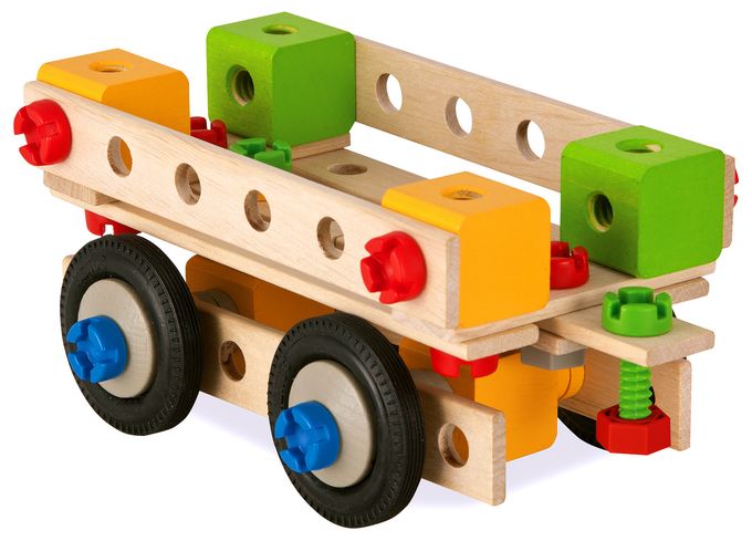  Constructor Große Lok Bauset (Mehrfarbig) 