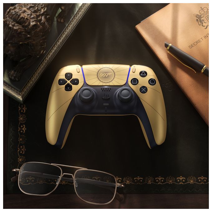 Analog / Digital Gamepad für PlayStation 5, Android, MAC, PC, iOS  DualSense Wireless Controller - 007 First Light Limited Edition (Schwarz, Gold) 
