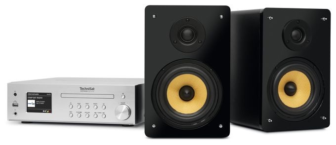 CD Payer DAB+, FM Radio  DigitRadio 760CD IR (Silber) 