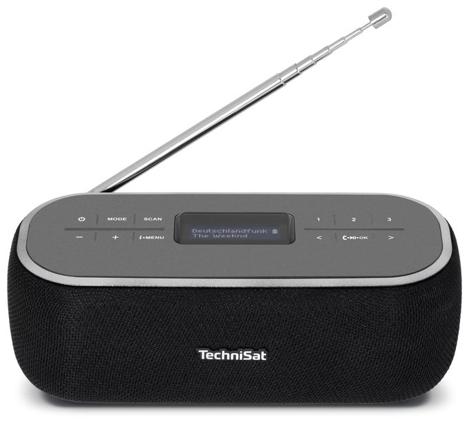Bluetooth DAB+, FM Radio Tragbar  Viola BT1 (Schwarz, Grau) 