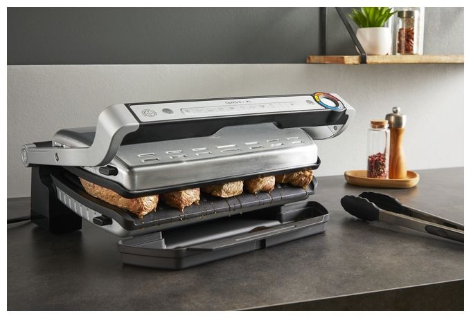 1 Zone(n) 2000 W mit 400 x 200 mm Fläche  GC727D Optigrill+ XL (Schwarz, Edelstahl) 