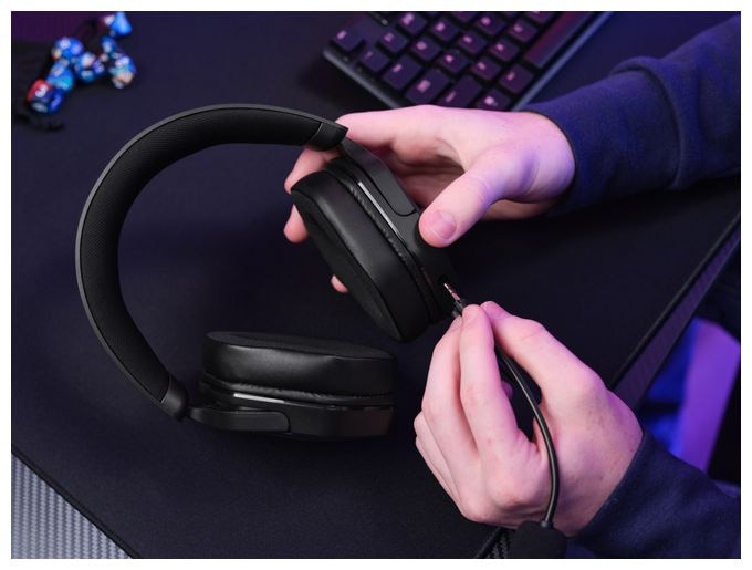Over Ear Kopfhörer Kabelgebunden  GXT492 Carus (Schwarz) 