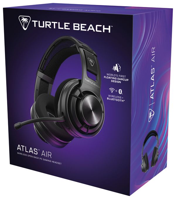 Over Ear Bluetooth Kopfhörer kabelgebunden&kabellos 50 h Laufzeit  Atlas Air Gaming (Schwarz) 