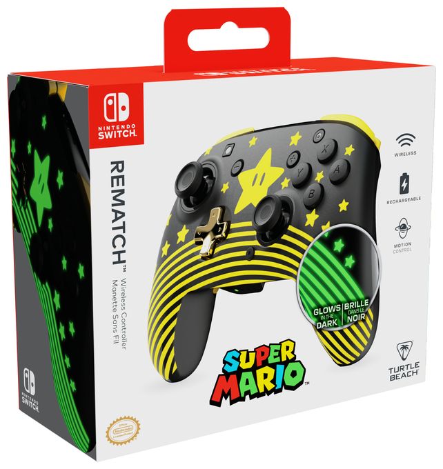 Gamepad für Nintendo Switch, Nintendo Switch 2, Nintendo Switch Lite, Nintendo Switch OLED  Rematch (Schwarz, Gold, Gelb) 
