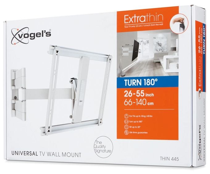 Wand Halterung 180° bis 139,7 cm (55") 18 kg 0 - 20° Thin 445 