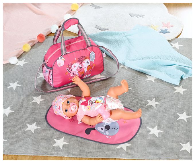 BABY born Wickeltasche mit Wickelunterlage 