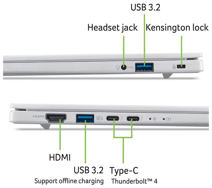 Aspire 14 AI A14-I71M-76XL A14-I71M Notebook 