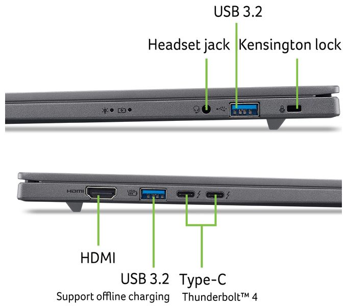 Aspire 16 AI A16-I71M-96Q0 A16-I71M Notebook 