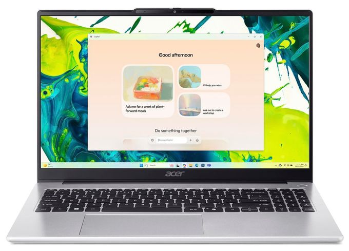 Full HD Notebook 39,6 cm (15.6 Zoll) 1920 x 1080 Pixel 512 GB SSD Windows 11 Home AMD Ryzen 7 max. 4,5 GHz  Aspire Lite AL15-45P-R19T (Silber) 