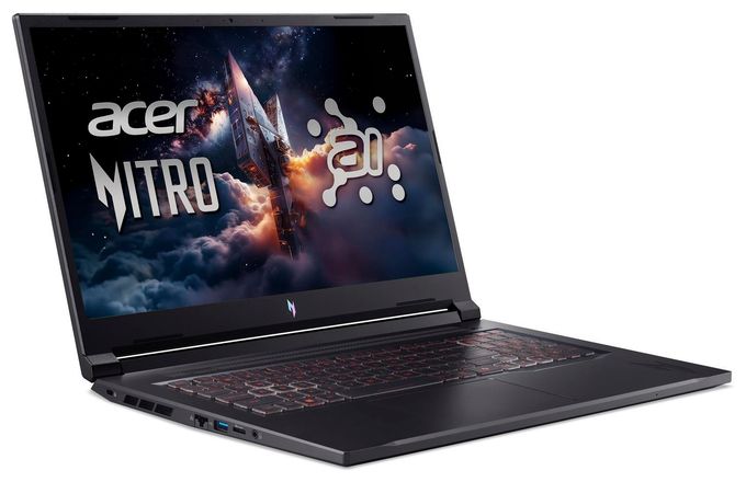 Full HD Notebook 43,9 cm (17.3 Zoll) 1920 x 1080 Pixel 1 TB SSD Windows 11 Home AMD Ryzen 7 max. 5,1 GHz  Nitro V17 AI ANV17-41-R1PD (Schwarz) 