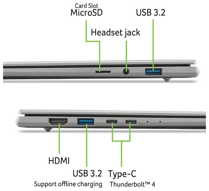 Swift 16 AI SF16-71T-993G SF16-71T Notebook 