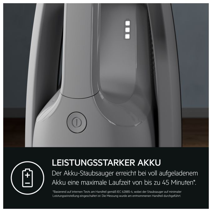 Handstaubsauger Beutellos bis 45 min Laufzeit 18 V  AS52AB18UG Animal 5000 (Grau) 