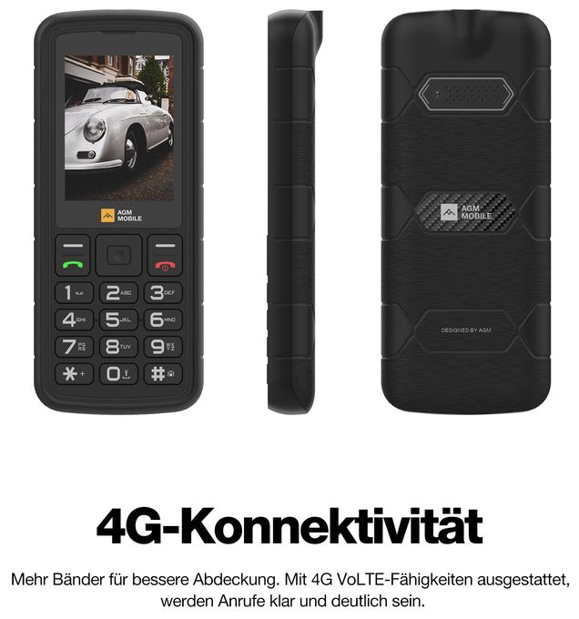 4G Smartphone 6,1 cm (2.4 Zoll Dual Sim  M9 (Schwarz) 