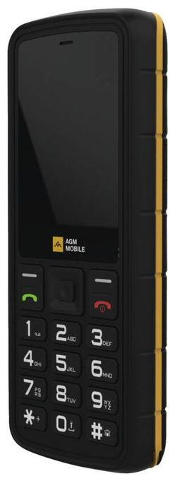 4G Smartphone 6,1 cm (2.4 Zoll 2 MP Dual Sim  M9F Floating (Schwarz, Orange) 