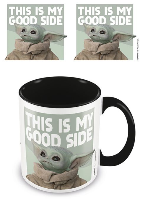 Becher (Weiß, Schwarz, Grün, Braun) Star Wars Baby Yoda Good Side 