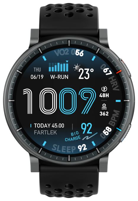 Digital  Smartwatch Rund 323 ppi  Active Max (Schwarz) 
