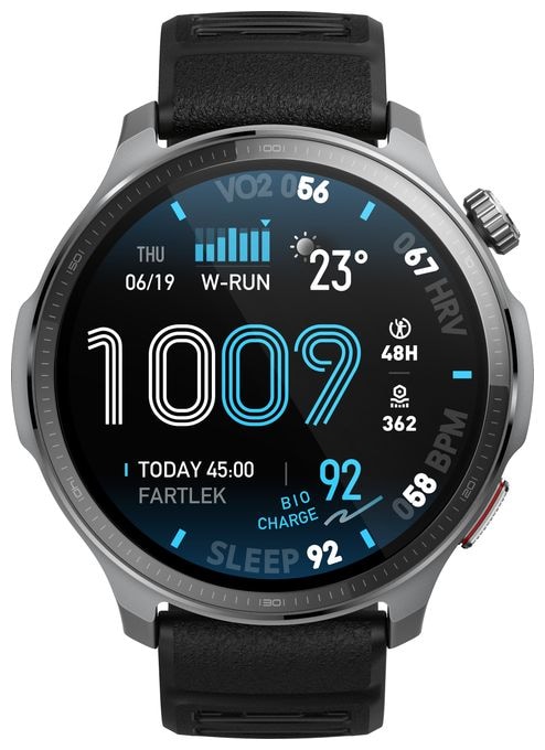 Digital 47 mm Smartwatch Rund 323 ppi  Balance 2 XT (Schwarz) 