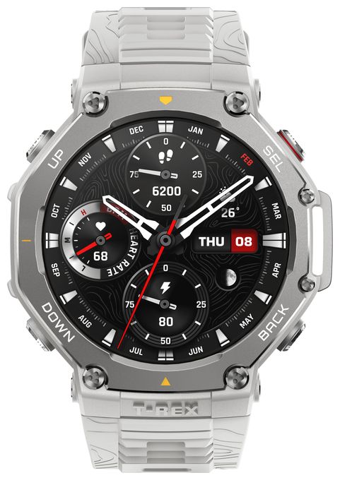 Digital Smartwatch Rund 648 h 322 ppi  T-Rex 3 (Edelstahl) 