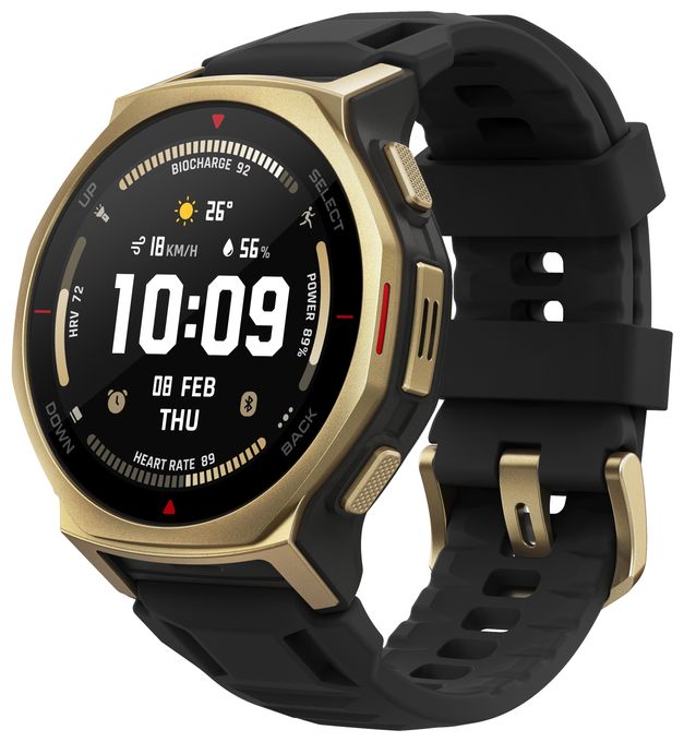 Digital 44 mm Smartwatch Rund 353 ppi  T-Rex 3 Pro (Gold) 