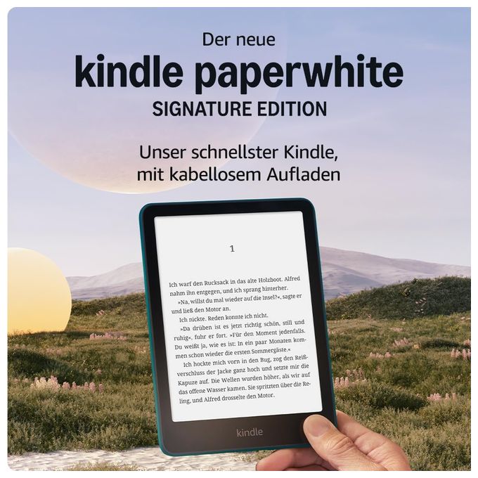 E-Reader 17,8 cm (7 Zoll) 32 GB  Kindle Paperwhite Signature Edition (Grün, Metallisch) 