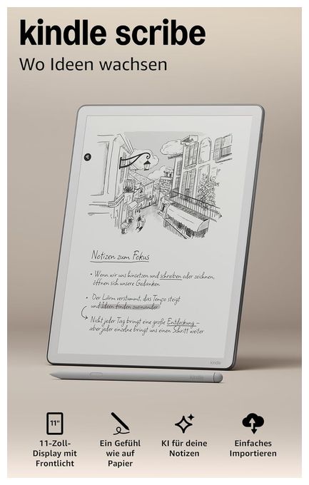 E-Reader 27,9 cm (11 Zoll) 32 GB  Kindle Scribe (Graphit) 