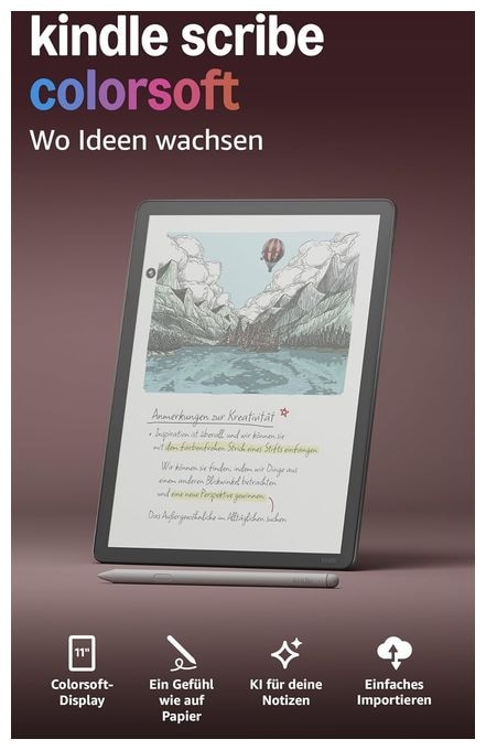E-Reader 27,9 cm (11 Zoll) 64 GB  Kindle Scribe Colorsoft (Graphit) 