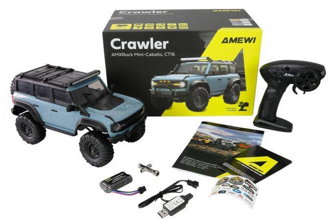 RC Crawler Mini-Caballo AMXRock 4WD 1:16 blau 