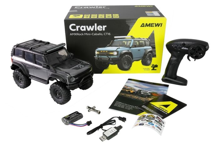 RC Crawler Mini-Caballo AMXRock 4WD 1:16 grau 