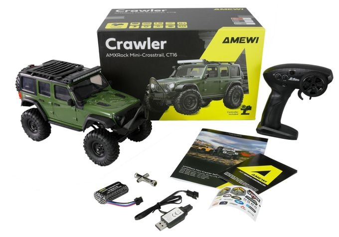 RC Crawler Mini-D90 AMXRock 4WD 1:16 RTR grün 