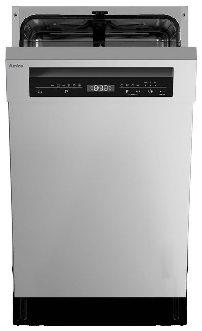 45 cm Geschirrspüler unterbaufähig leise 10 Maßgedecke aquaStop Funktion (Edelstahl) EGSPU500490 